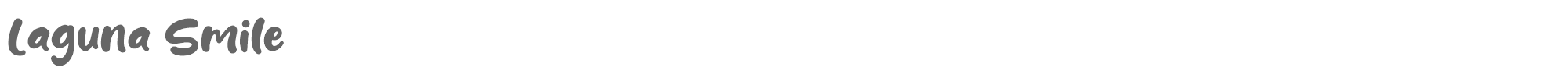 Sample characters Laguna Smile Font
